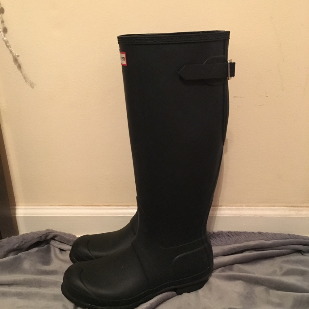 Original Hunter Rainboots size 8 black